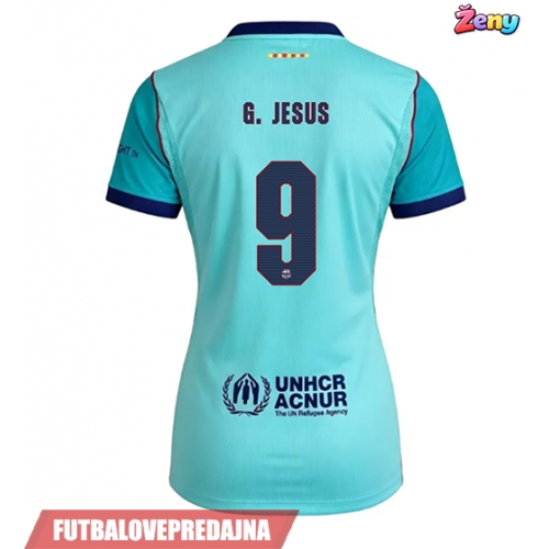 Lacne Ženy Futbalové dres Barcelona Gabriel Jesus #9 2026-27 Krátky Rukáv - Tretina